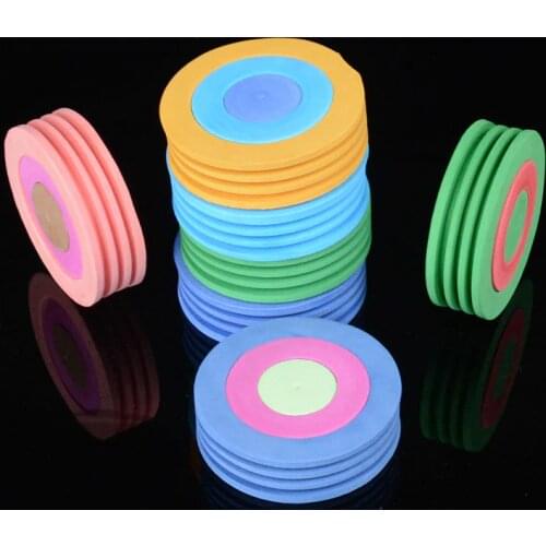 4PCS New Design 3 in 1 Fishing Winding Board Diameter 10cm Big Foam Board Fishing Tackle Accessories Random Color