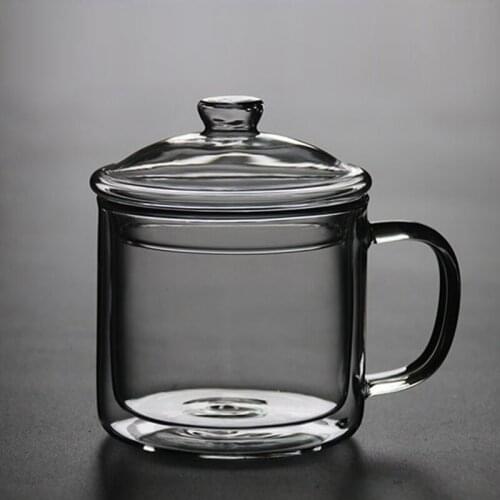 400ml Water Cup Heat Resistant Glass Tea Cups Master Teacup Office Coffee Mug Teaware Creative Mugs Teacups Drinkware Crafts