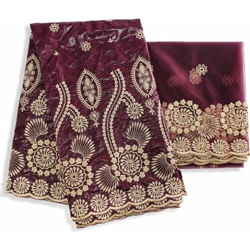 5+2 Scented Bazin Riche Brode Fabrics With Net Blouse Nigerian Beads Embroidery Guipure Basin Fabrics For Women Laces Material