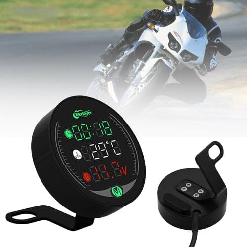 5-In-1 Motorcycle Multi-Function Meter Water Temperature Time Voltmeter For Yamaha WR250X WR450 wr 450 f SEROW 225 250 XP530