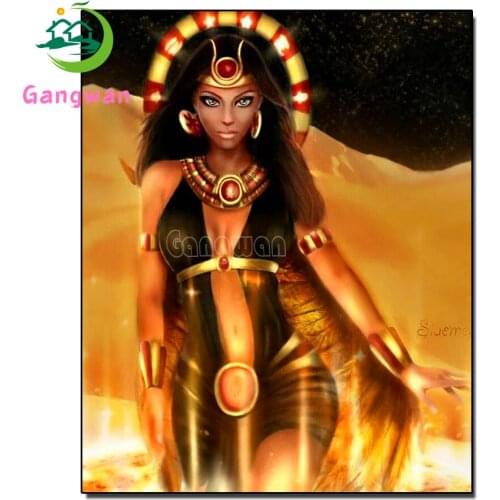 5d Diy diamond painting Cleopatra full round square drill diamond embroidery Egyptian Queen rhinestone painting diamond mosaic