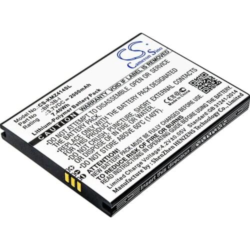 Cameron Sino 2000mah battery for KRUGER&MATZ Drive Drive 2 KM0408 KM0414 BP-3B-I batteries