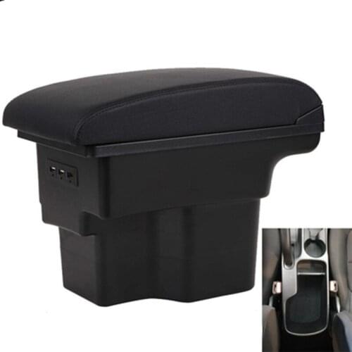 For kia Soul armrest box central Store content Storage box with kia Sauer rio armrest box USB interface
