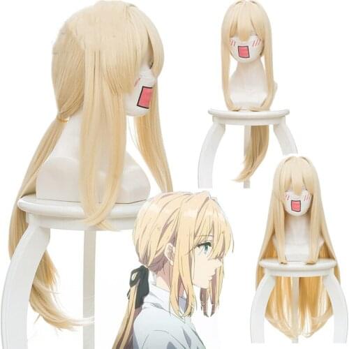 Violet Eternal Garden Viorite Low Ponytail/Long Straight Hair Cosplay Anime Wig