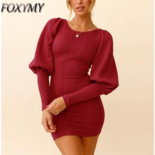 Модные вязаные платья FOXYMY China At AliExpress
