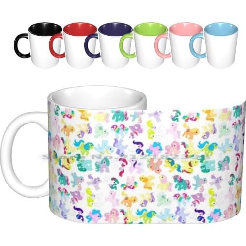 Mlp All Over Me Ceramic Mugs Coffee Cups Milk Tea Mug My Little Mlp Mlp G1 G1 Retro Vintage Cartoon Retro Cartoon 1980s 80s