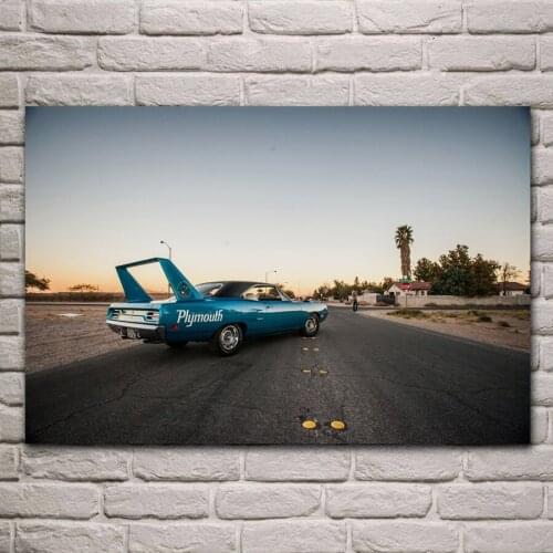 1970 Hemi Superbird Muscle retro Classic USA car KD133 living room home wall art decor wood frame fabric posters prints