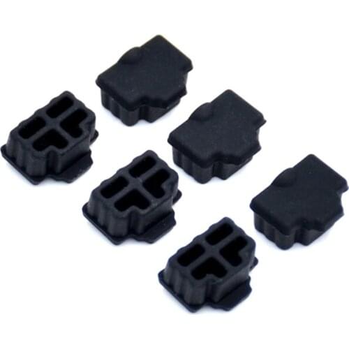 Ethernet Hub Port RJ45 Anti Dust Cover Cap Protector Plug 100Pcs Black-Hot Dropshipping