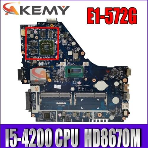 E1-572G motherboard for acer E1-572 V5-561G motherboard V5WE2 LA-9531P I5-4200 processor HD8670M GPU test work 100% original