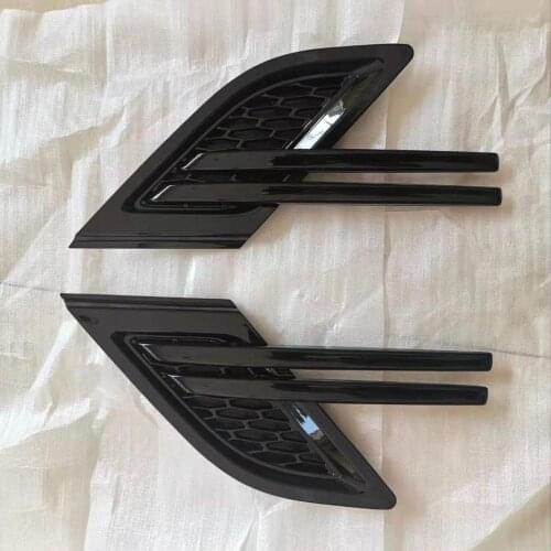 ROLLSROVER Pair of Front Fender Air Molding Vents For Range Rover Sport 2014-2017 Gloss Black Car Styling Set
