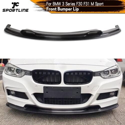 Front Bumper Lip Spoiler Splitters for BMW 3 Series 320i 328i 335i F30 F31 Sedan M Sport 4 Door 2012 - 2017 Carbon Fiber / FRP