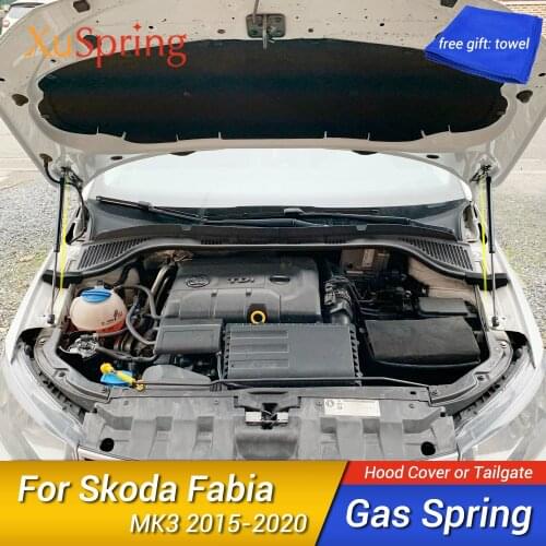For Skoda Fabia MK3 2015 2016 2017 2018 2019 2020 Car Bonnet Hood Support Lift Spring Bracket Strut Bar Rod