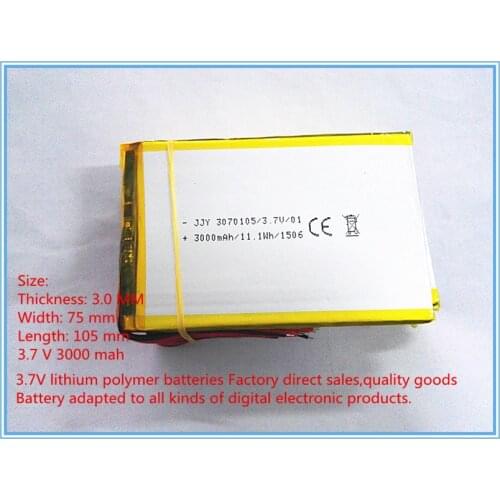 3.7 V Tablet polymer battery 3000 mah story electromechanical zishu emphasize battery 7 inch tablet 30