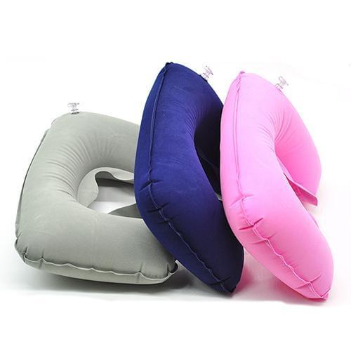 POP ITEM 1Pc Inflatable Air Cushion Rest U Shape Plane Flight Portable Pillow for Travel Office Nap Head Rest Air Cushion Neck P
