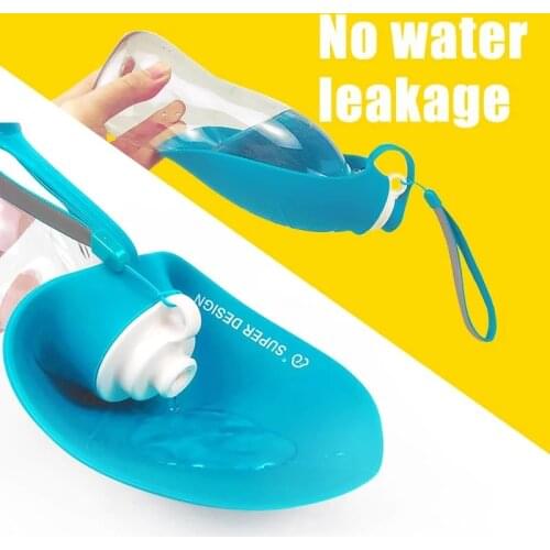 Portable Pet Dog Cat Water Bottle 580ml Drinking Bowl for Small Medium Large Dogs Feeding Water Dispenser Cat Dog Outdoor Bottle