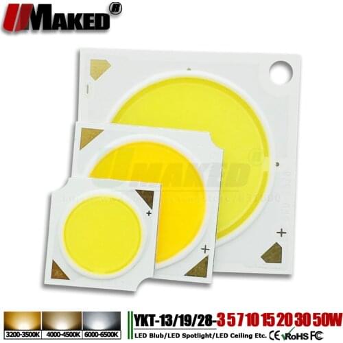 LED COB Chips 3W 5W 7W10W 12W 15W 20W 30W 40W 50W integrated Epistar17x34Mil SMD chips LED cob Lamps for bulb Tacking spotlight