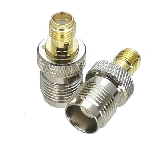 TNC female jack to SMA female jack RF coaxial adapter connector