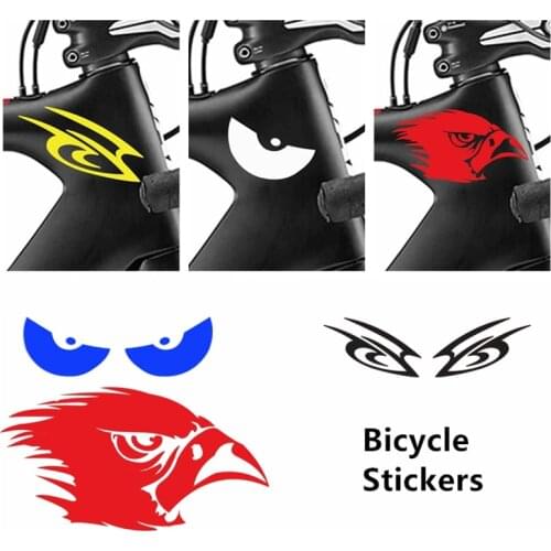 Bike Stickers MTB BMX Road Bicycle Cycle Cycling Accessories Red White Yellow Colors Outdoor Sports Car Motorcycle Decoration