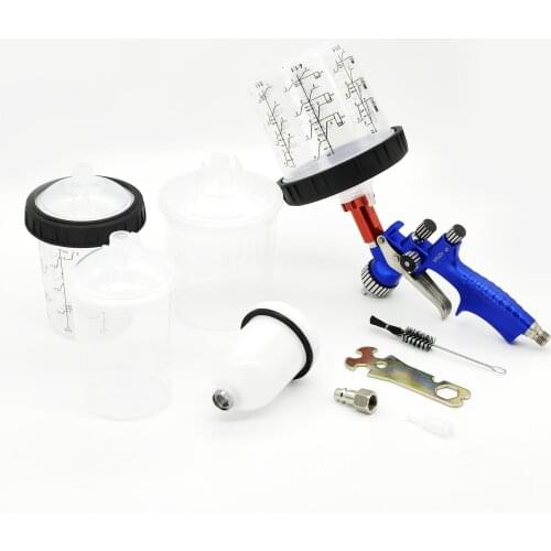 High Quality Spray Gun Airbrush 0.8/1.0MM NOZZLE 125/400/600CC PPS ADAPTER AND PPS Paint Mixing Cup Pps Cup HVLP PAINT SPRRAYER