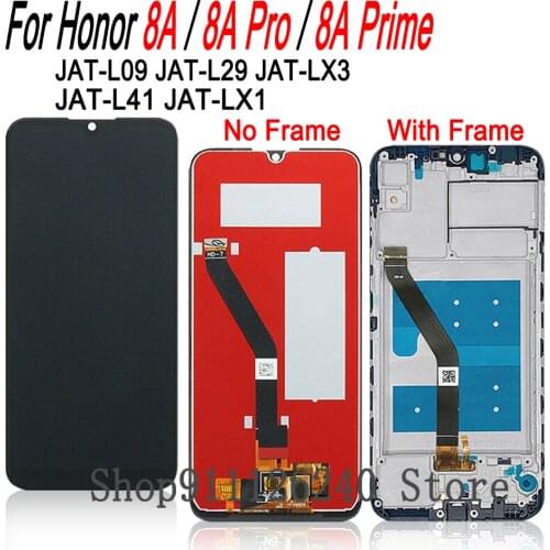 720*1560 AAA Quality LCD With Touch Screen For Honor 8A Display module Lcd DScreen Frame Tested For HUAWEI Honor8A JAT-L09 L29