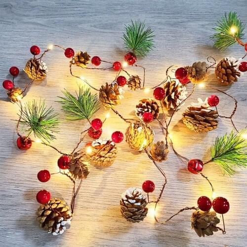 1PC 2M/3M DIY LED Christmas Decoration Light String Christmas Tree Ornaments for Xmas Home Decor Accessories New Year 2022 Toys