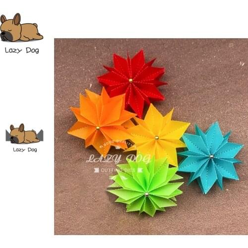 3D Flower Star Metal Cutting Dies Scrapbooking Stencil DIY Decorative Craft Embossing Die Cuts Card Making New Dies For 2019