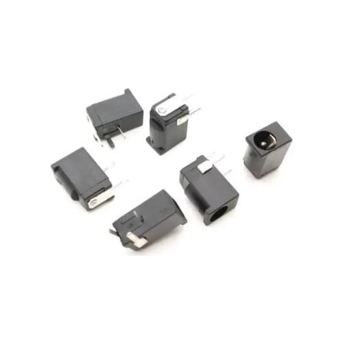 500PCS DC-002 Black White DC Power Jack Connector DC002 3.5*1.3mm socket