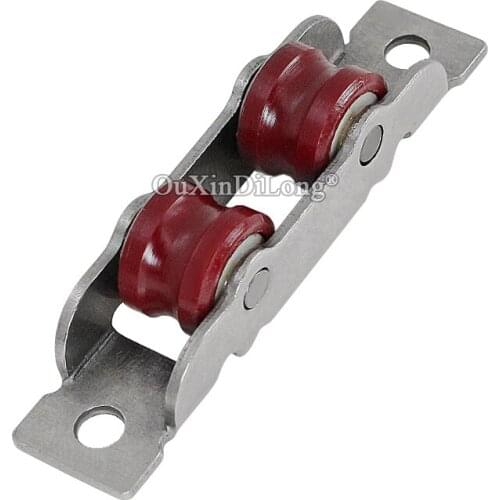 New 8PCS Stainless Steel Sliding Door and Window Rollers Groove Wheel 77 Plastic Steel Door Window Mute Nylon Wheels Pulleys