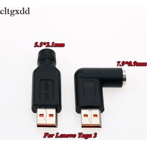 Cltgxdd DC Power Plug Adapter 5.5*2.1mm/7.9*0.9mm Female to USB Jack for Lenovo YOGA 3 Pro YOGA 3 4 Pro 11 900S