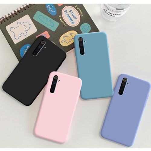 For OPPO Realme 6 Pro Case Soft TPU Silicone Case Solid Color Protective Phone Shell For OPPO Realme 6 Pro Back Cover Cases