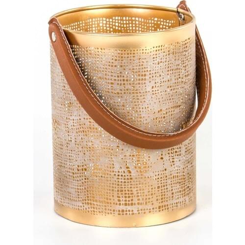 Decorative Metal Candle Holder Lantern 15CM x 20CM Gold