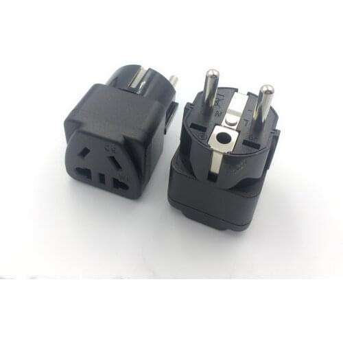 European/Korea/Germany Travel Adapter, US/AU/China 2pin 3pin Socket To EU Plug Converter Travel Adapter 16A250V