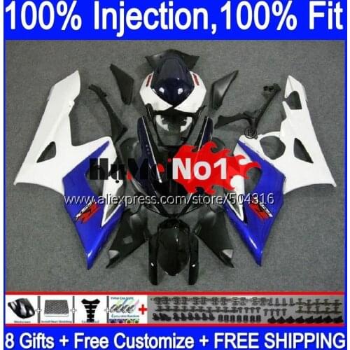 Injection For SUZUKI 1000CC GSXR-1000 GSXR 1000 21MC.1 Stock blue GSX-R1000 GSX R1000 05 K5 GSXR1000 2005 2006 05 06 Fairings