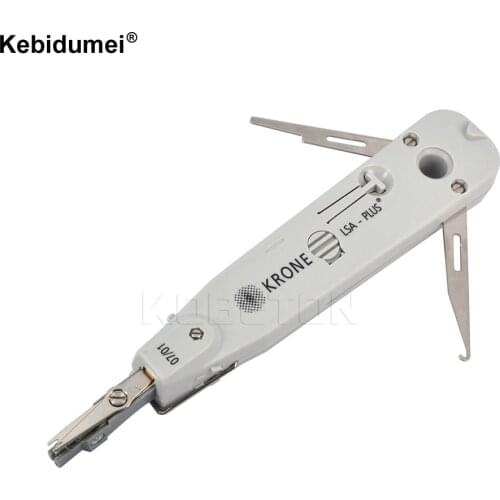 Kebidumei KRONE LSA-Plus Punch Down Tool with Sensor Network Lan Punch Tool RJ11 RJ45 Cat5