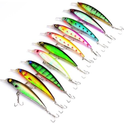 Mini Fishing Lures Outdoor River Fishing Bait Tackle Trout Minnow 4# Hooks Artificial Fishing Hard Lure Baits 11CM/13G
