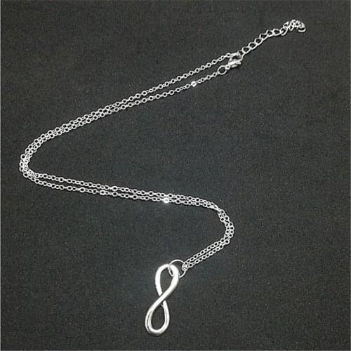 Minimalist Infinity Necklace Tiny Necklace Everyday Necklace Simple Necklace Infinite Friendship Necklace Couple Necklace