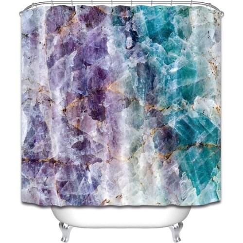 Marble Shower Curtain Outer Space Galaxy Print Mysterious Universe Pattern Bath Curtain for Home Decor Fabric