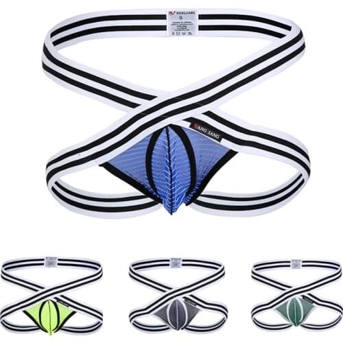 Mens underwear sexy underwear mesh transparent double thong alternative flirting sex clothing quick-drying strong elasticity