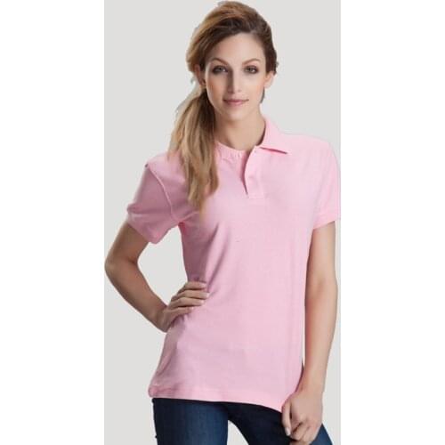 11 Color Soft Modal Casual Polo Shirt Women Camisetas Femininas Tee Shirts Tops Support Customized Service with Logo