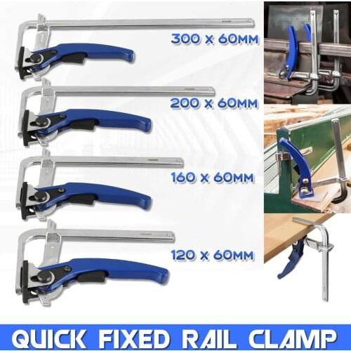 Quick Guide Rail Clamp Carpenter F Clamp Quick Clamping for MFT and Guide Rail System Hand Tool Woodworking DIY