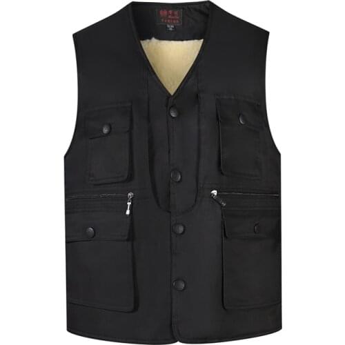 2021 New Brand Men Sleeveless Jacket Windproof Thicken Waistcoat Male plus size 4XL 5XL Winter Warm Fleece Vest Male Casual Vest