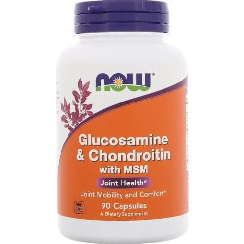 Now Foods Glucosamine Chondroitin with MSM 90 Capsules Joint Health Mobility Comfort FREE SHIPPING