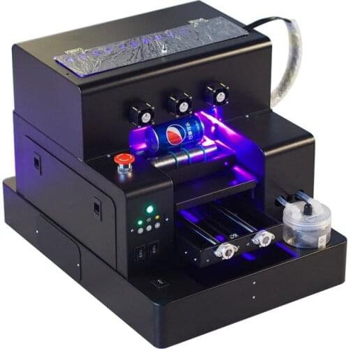 Full automatic A4 size inkjet UV printer machine phone case cylinder material printing UV printer