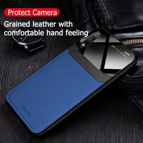 Shockproof Case For Huawei Honor 8X 9 9X 10 Pro Lite Luxury Leather PU Mirror Glass Phone Back Cover For Honor 20 30 Pro Cases