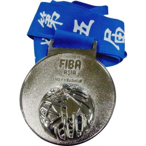 Factory direct die casting electroplating medal custom silver medal k20053
