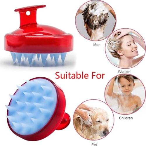 Dropship Hair Scalp Massager Shampoo Brush Body Hair Washing Head Spa Soft Silicone Bristles For Various Scalp And Hair Types