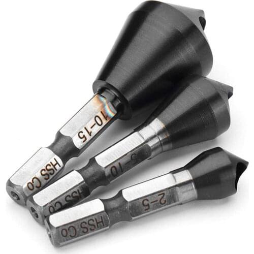 HRC89 TiAlN Countersink Drill Bit M35 Cobalt DURABLE Deburring Chamfer Drill New / 1-4 2-5 10-15