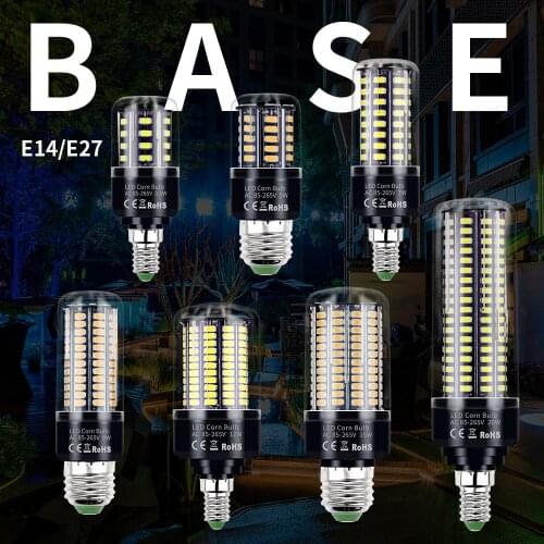 E27 Light Led 220V Corn Bulb E14 Lamp 110V Spotlight 3.5W 5W 7W 9W 12W 15W 20W Lampara Bright Bulbs Ceiling Lamps Home Lighting