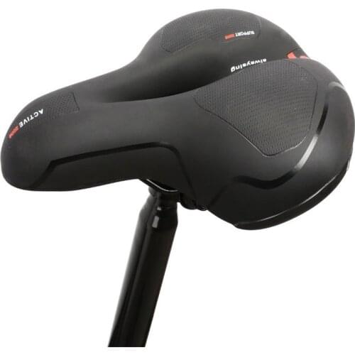 3 ColoursMTB Bike Bicycle Saddle Rail Hollow Breathable Absorption Rainproof Soft Memory Sponge Casual Off-road Cycling Seat