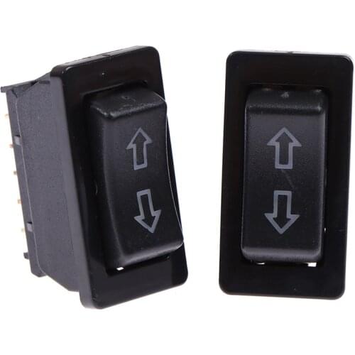 1PC 5Pin 12 To 24V Black Car Power Window Switch With Lamp Plastic Electronic Components Universal For Cars Professional